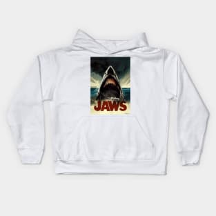 Jaws Movie Poster Kids Hoodie